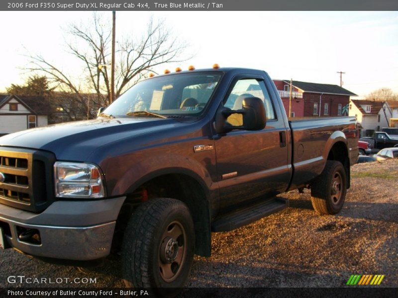 True Blue Metallic / Tan 2006 Ford F350 Super Duty XL Regular Cab 4x4