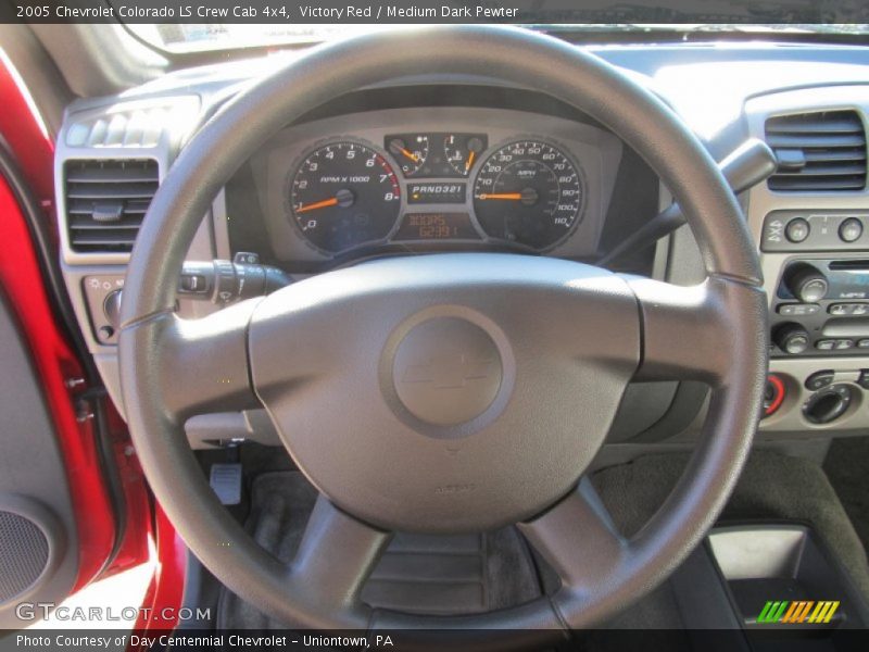 Victory Red / Medium Dark Pewter 2005 Chevrolet Colorado LS Crew Cab 4x4