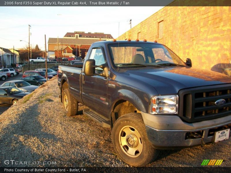 True Blue Metallic / Tan 2006 Ford F350 Super Duty XL Regular Cab 4x4