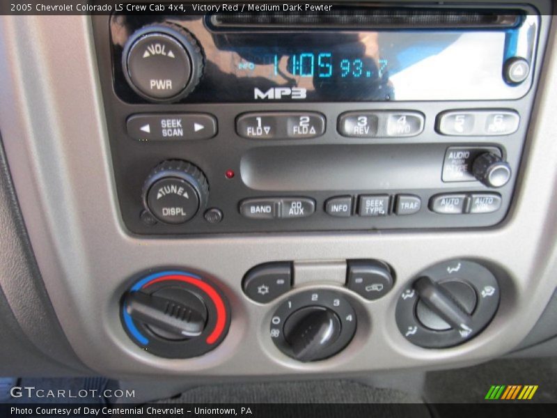 Victory Red / Medium Dark Pewter 2005 Chevrolet Colorado LS Crew Cab 4x4