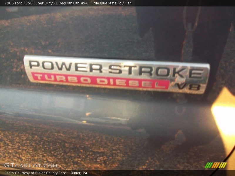 True Blue Metallic / Tan 2006 Ford F350 Super Duty XL Regular Cab 4x4