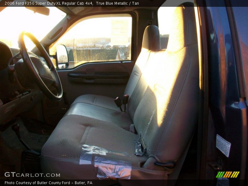 True Blue Metallic / Tan 2006 Ford F350 Super Duty XL Regular Cab 4x4