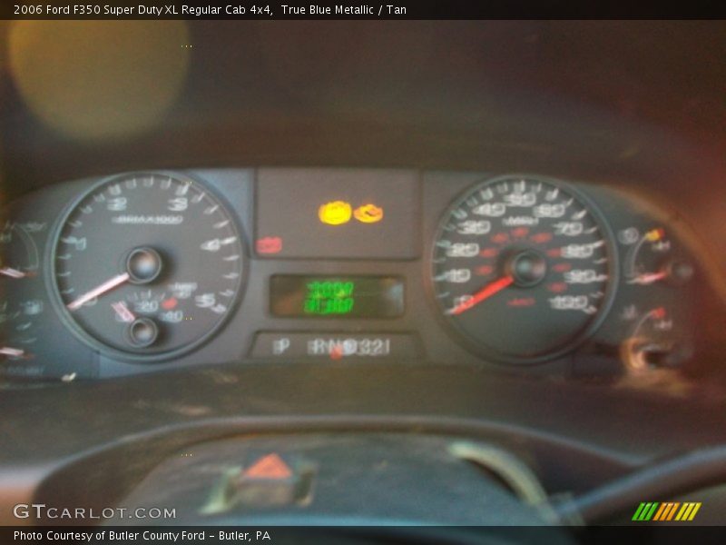 True Blue Metallic / Tan 2006 Ford F350 Super Duty XL Regular Cab 4x4