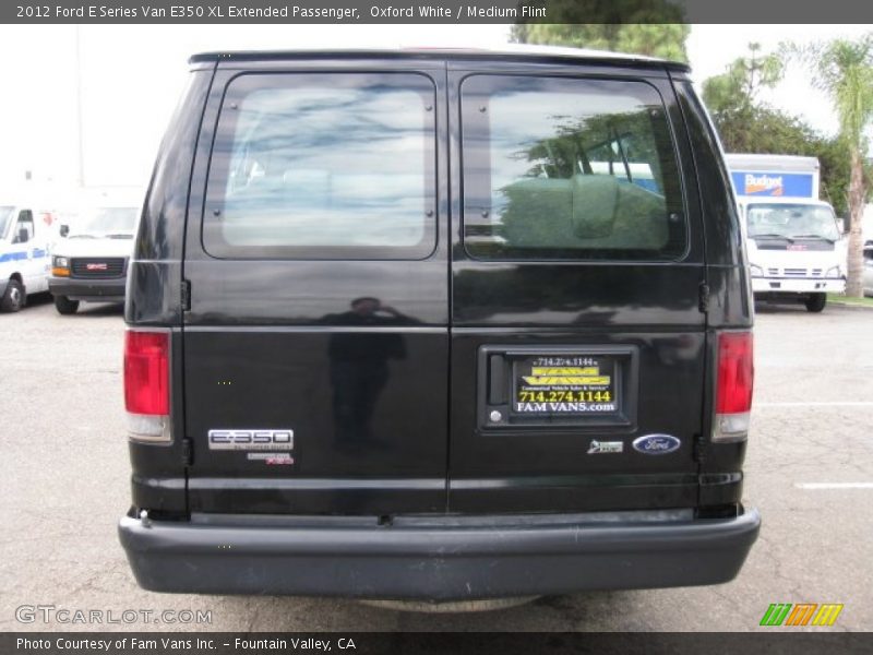Oxford White / Medium Flint 2012 Ford E Series Van E350 XL Extended Passenger
