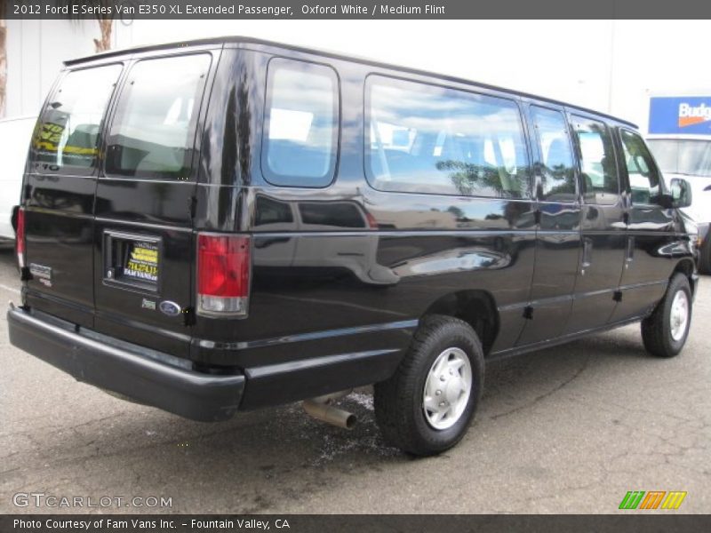 Oxford White / Medium Flint 2012 Ford E Series Van E350 XL Extended Passenger