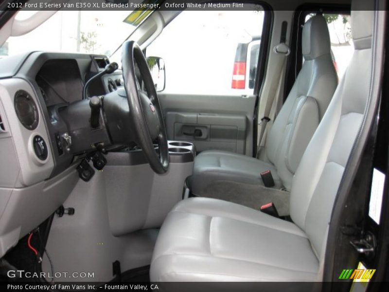 Oxford White / Medium Flint 2012 Ford E Series Van E350 XL Extended Passenger