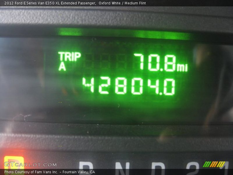 Oxford White / Medium Flint 2012 Ford E Series Van E350 XL Extended Passenger