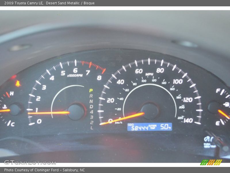 Desert Sand Metallic / Bisque 2009 Toyota Camry LE