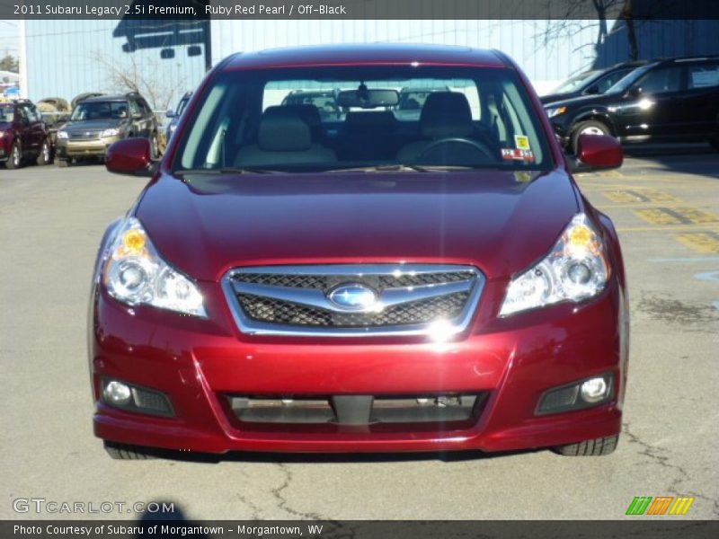 Ruby Red Pearl / Off-Black 2011 Subaru Legacy 2.5i Premium
