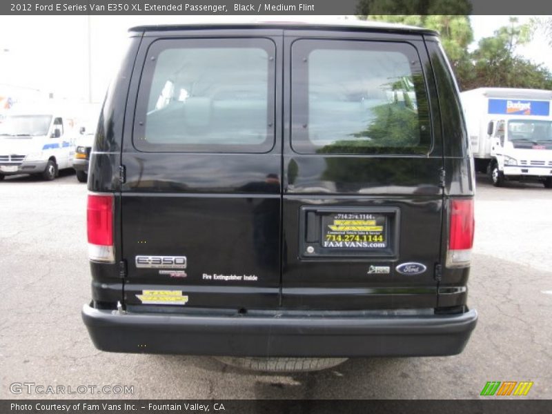 Black / Medium Flint 2012 Ford E Series Van E350 XL Extended Passenger