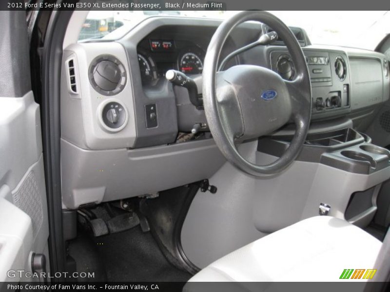 Black / Medium Flint 2012 Ford E Series Van E350 XL Extended Passenger