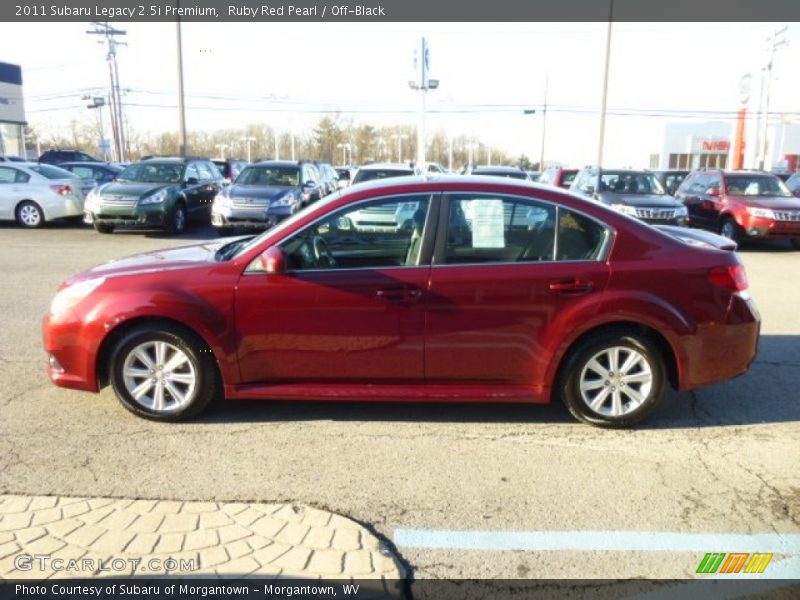 Ruby Red Pearl / Off-Black 2011 Subaru Legacy 2.5i Premium