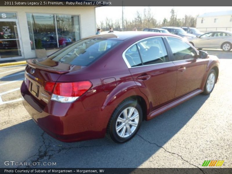 Ruby Red Pearl / Off-Black 2011 Subaru Legacy 2.5i Premium