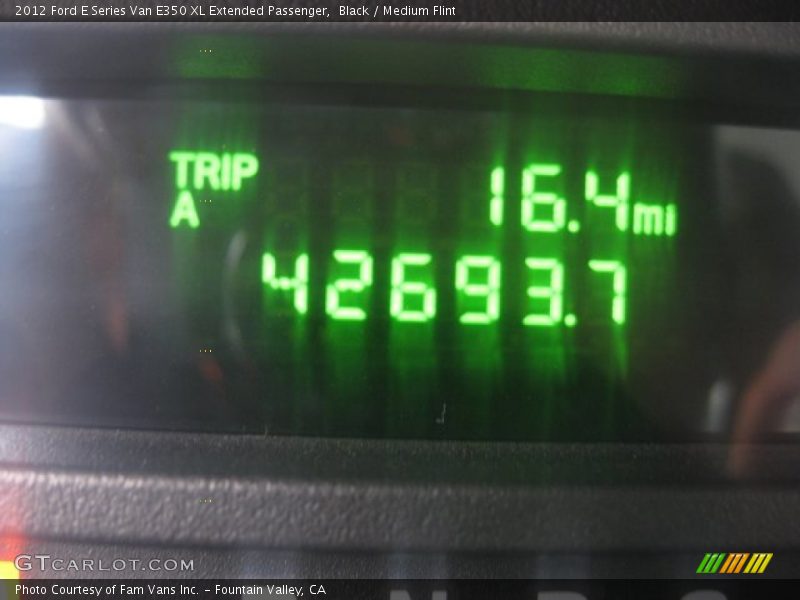Black / Medium Flint 2012 Ford E Series Van E350 XL Extended Passenger