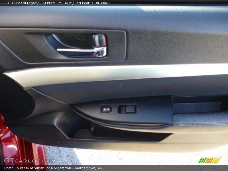 Ruby Red Pearl / Off-Black 2011 Subaru Legacy 2.5i Premium