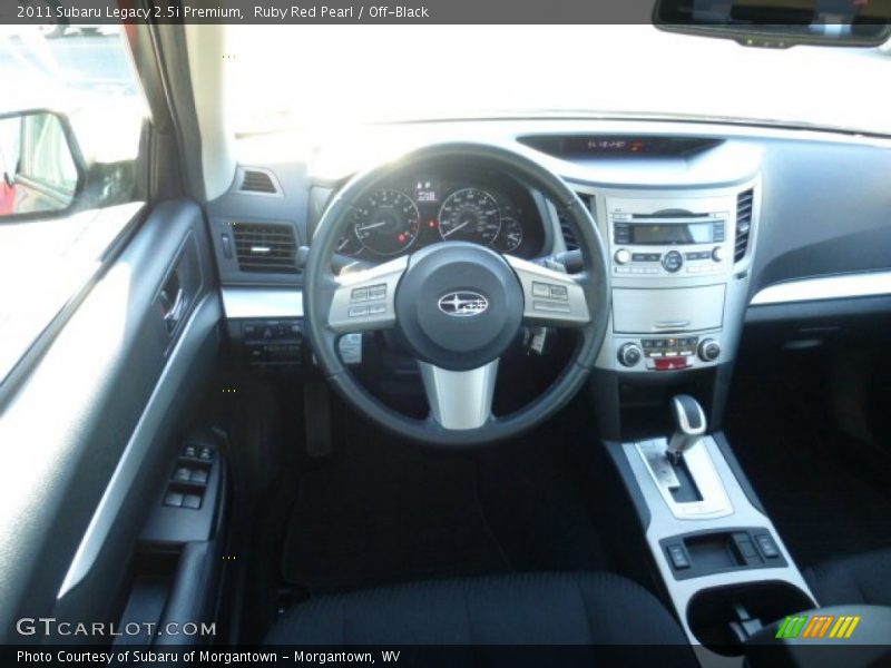 Ruby Red Pearl / Off-Black 2011 Subaru Legacy 2.5i Premium