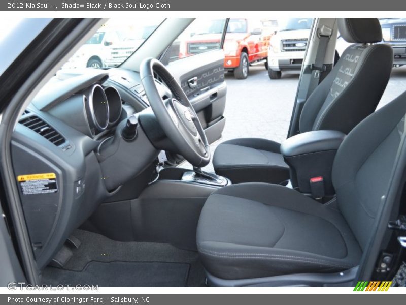 Shadow Black / Black Soul Logo Cloth 2012 Kia Soul +