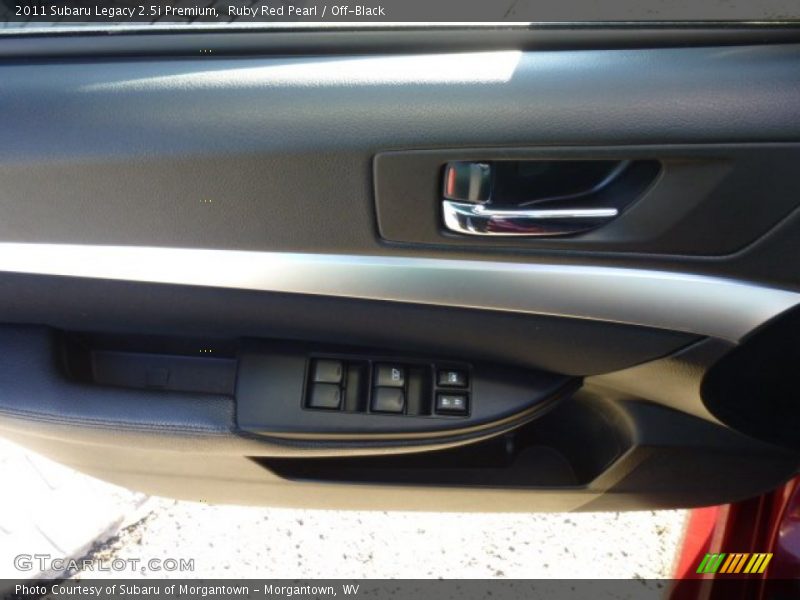 Ruby Red Pearl / Off-Black 2011 Subaru Legacy 2.5i Premium