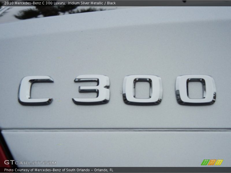 Iridium Silver Metallic / Black 2010 Mercedes-Benz C 300 Luxury