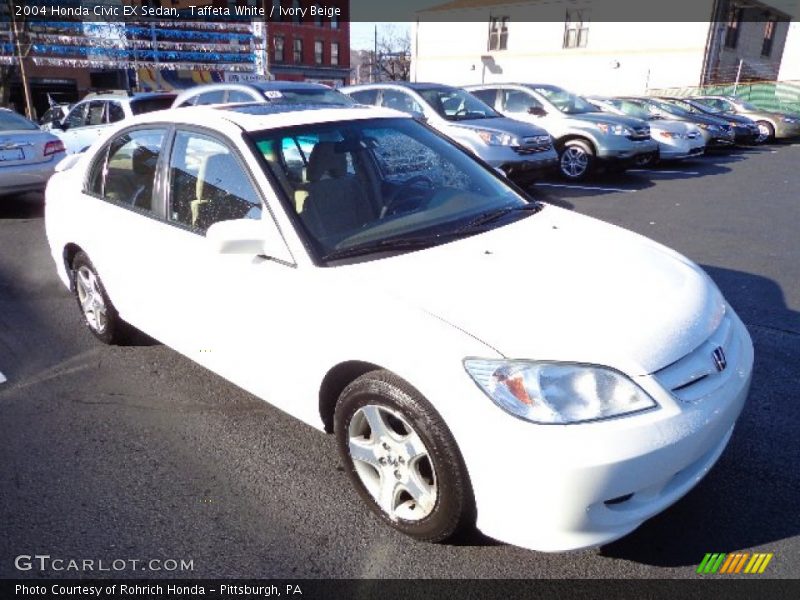 Taffeta White / Ivory Beige 2004 Honda Civic EX Sedan