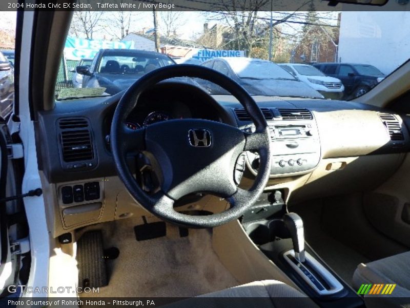 Taffeta White / Ivory Beige 2004 Honda Civic EX Sedan