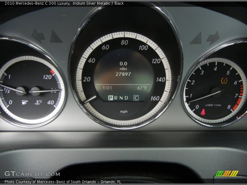 Iridium Silver Metallic / Black 2010 Mercedes-Benz C 300 Luxury