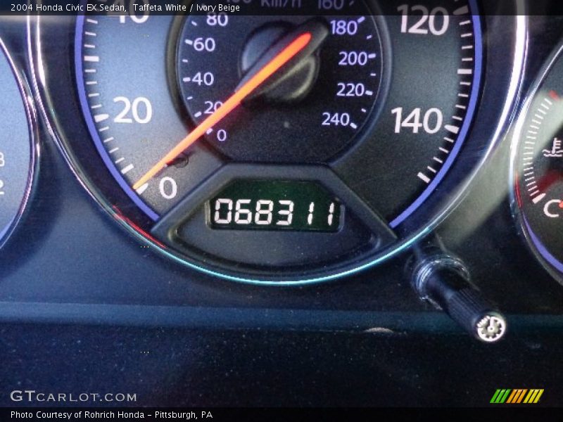 Taffeta White / Ivory Beige 2004 Honda Civic EX Sedan