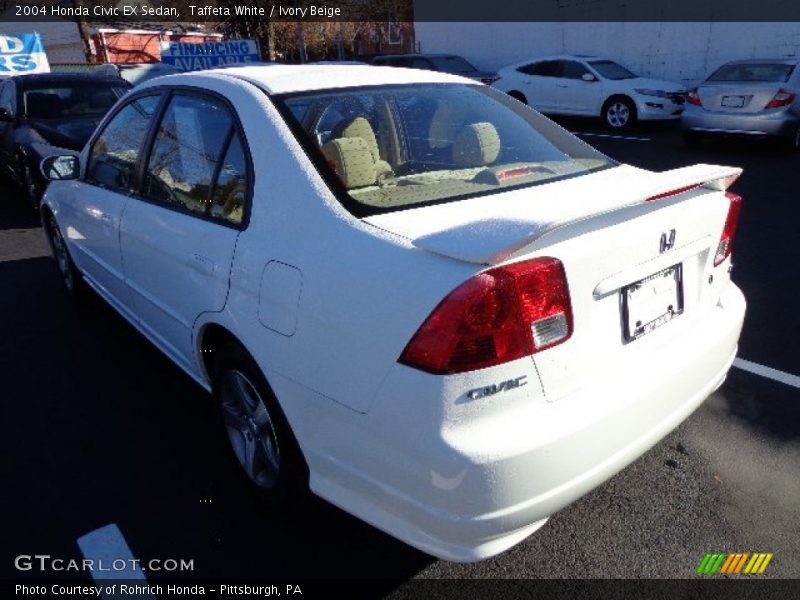 Taffeta White / Ivory Beige 2004 Honda Civic EX Sedan