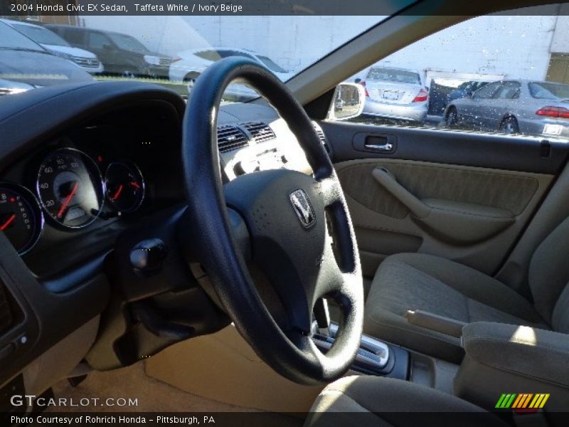 Taffeta White / Ivory Beige 2004 Honda Civic EX Sedan
