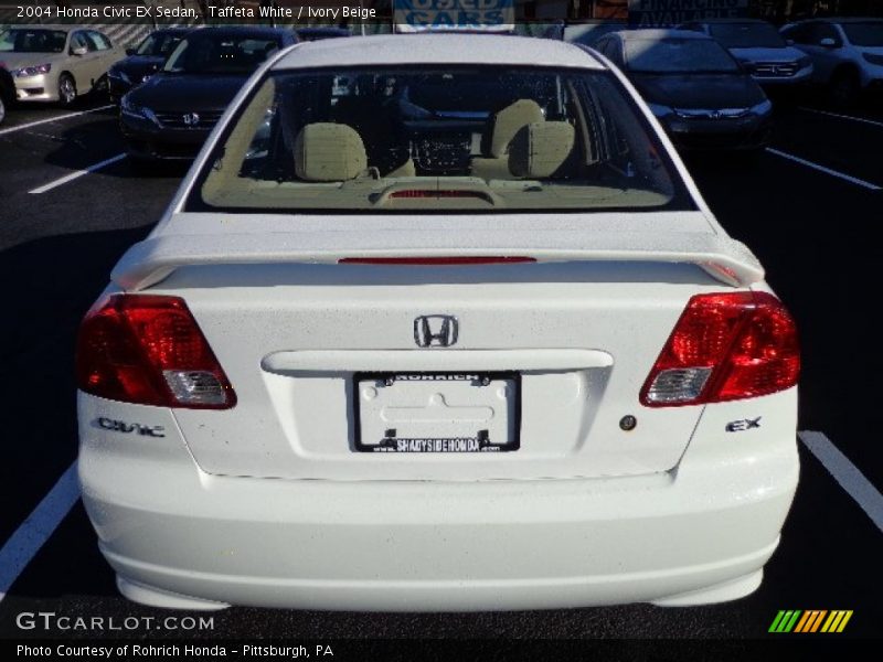 Taffeta White / Ivory Beige 2004 Honda Civic EX Sedan