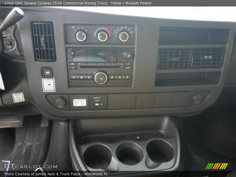 Yellow / Medium Pewter 2009 GMC Savana Cutaway 3500 Commercial Moving Truck