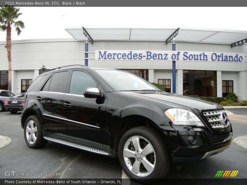 Black / Black 2010 Mercedes-Benz ML 350