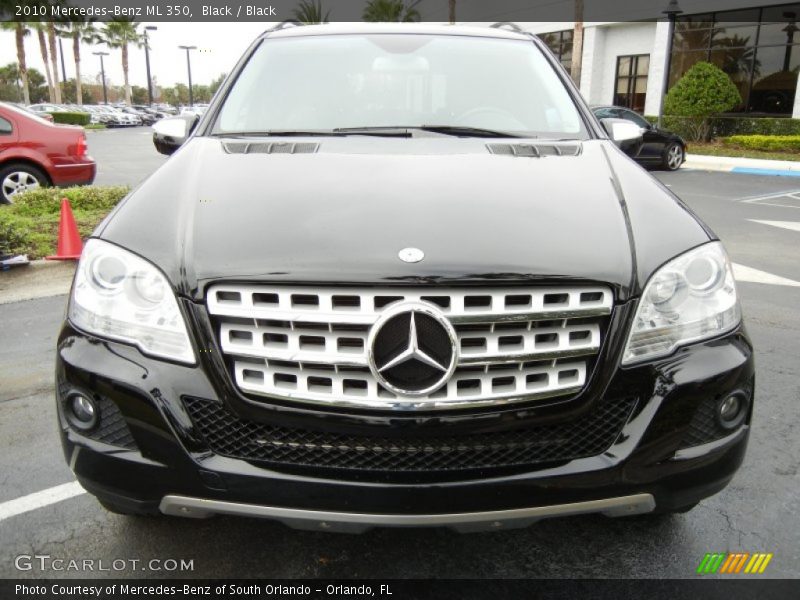 Black / Black 2010 Mercedes-Benz ML 350