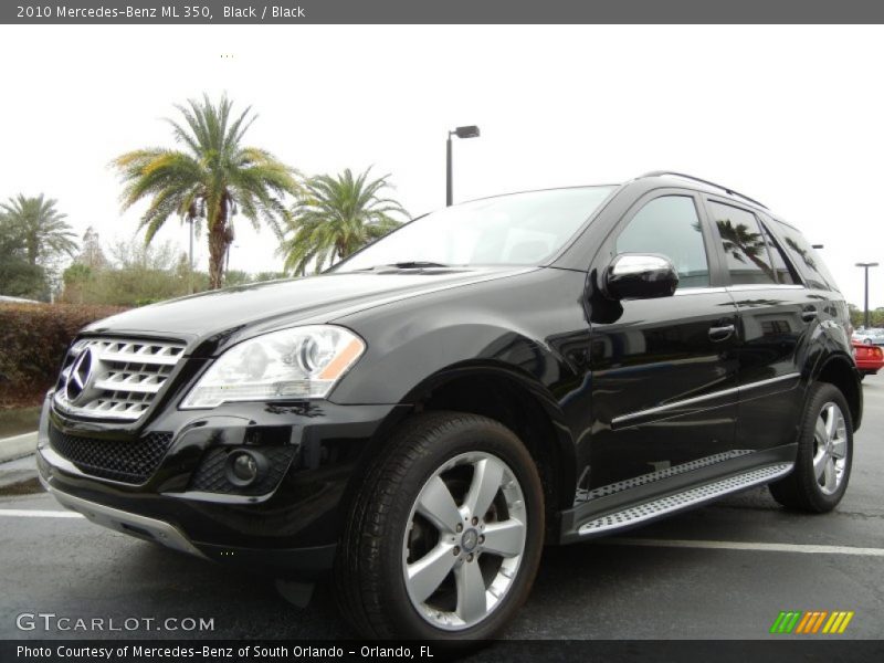Black / Black 2010 Mercedes-Benz ML 350