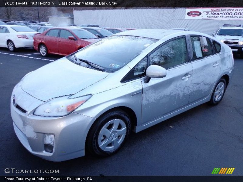 Classic Silver Metallic / Dark Gray 2010 Toyota Prius Hybrid IV