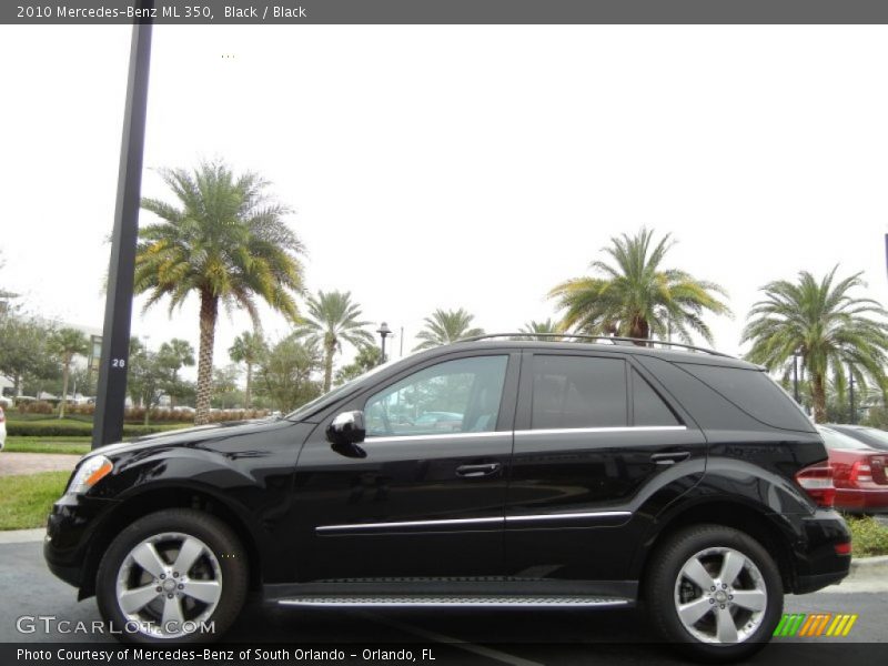 Black / Black 2010 Mercedes-Benz ML 350