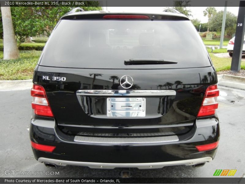 Black / Black 2010 Mercedes-Benz ML 350