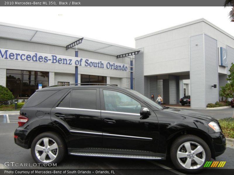 Black / Black 2010 Mercedes-Benz ML 350