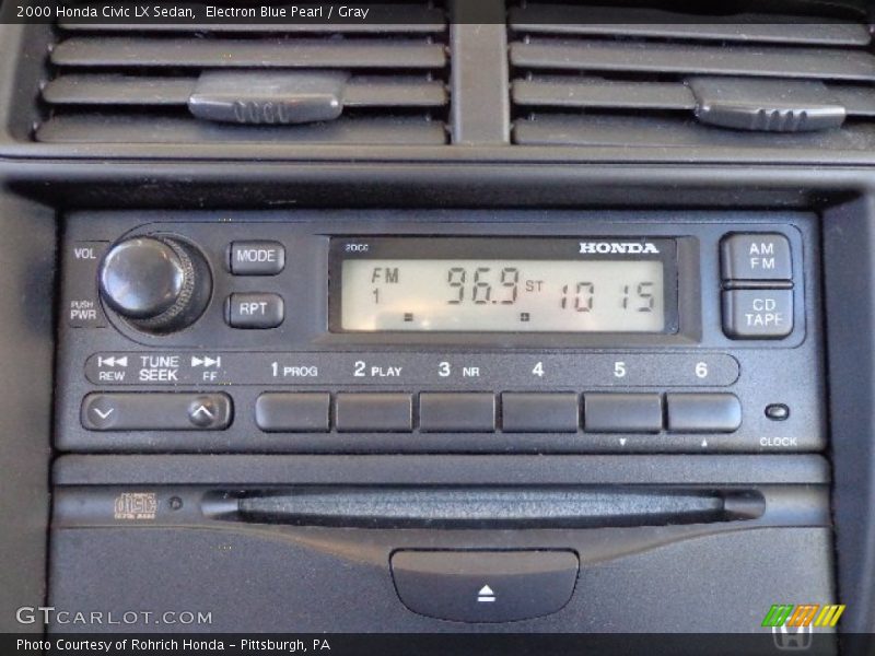 Audio System of 2000 Civic LX Sedan
