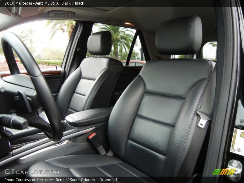 Black / Black 2010 Mercedes-Benz ML 350