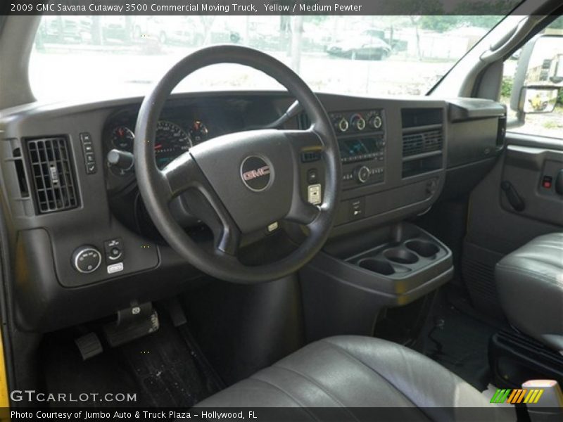 Medium Pewter Interior - 2009 Savana Cutaway 3500 Commercial Moving Truck 