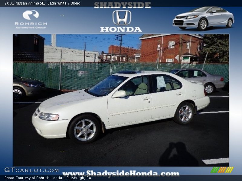 Satin White / Blond 2001 Nissan Altima SE