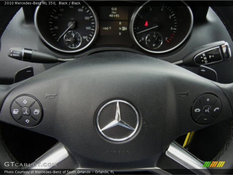 Black / Black 2010 Mercedes-Benz ML 350
