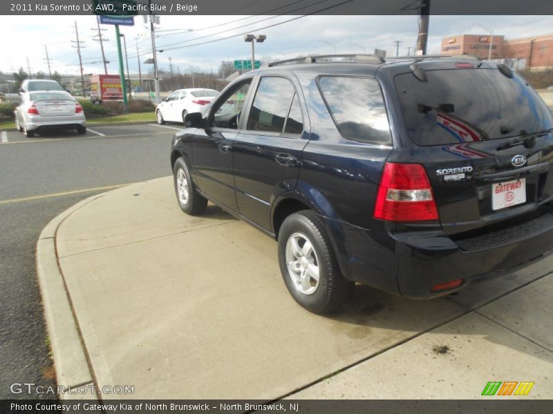 Pacific Blue / Beige 2011 Kia Sorento LX AWD