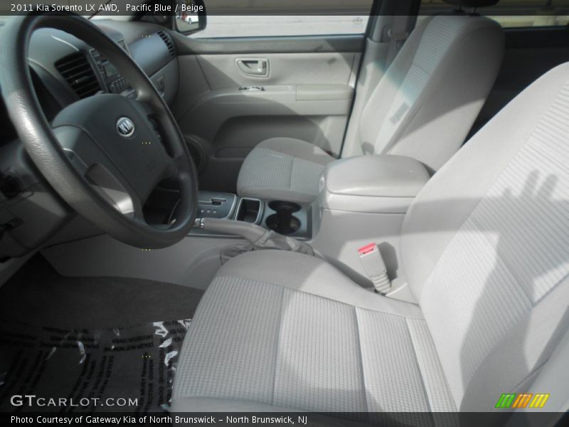 Pacific Blue / Beige 2011 Kia Sorento LX AWD