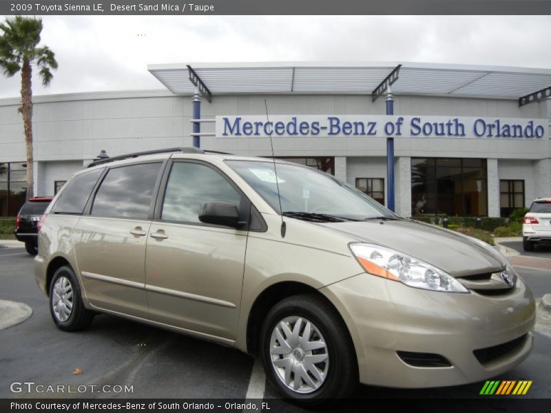Desert Sand Mica / Taupe 2009 Toyota Sienna LE