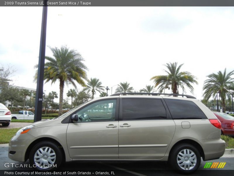 Desert Sand Mica / Taupe 2009 Toyota Sienna LE