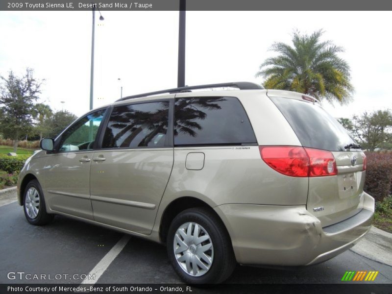 Desert Sand Mica / Taupe 2009 Toyota Sienna LE