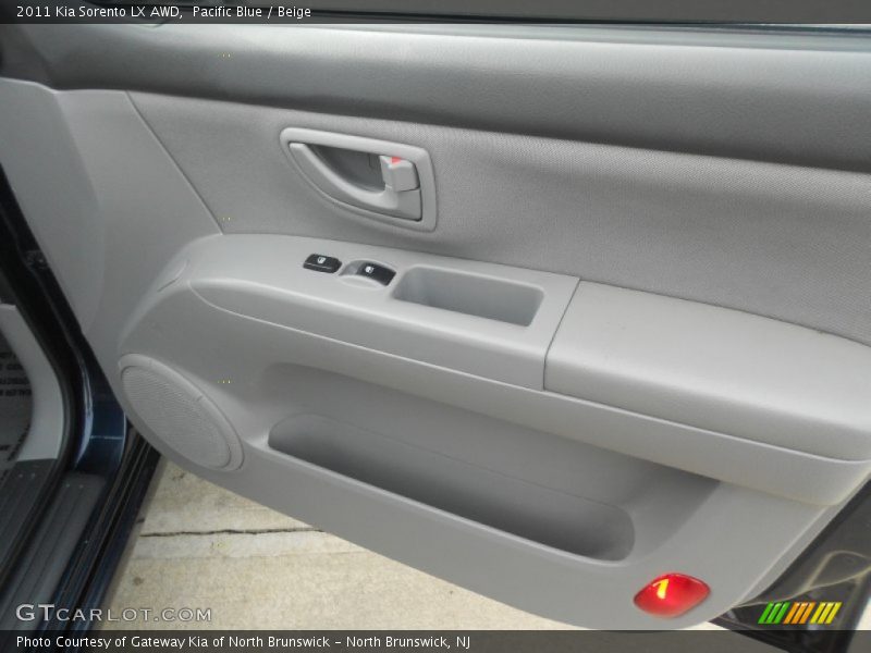 Pacific Blue / Beige 2011 Kia Sorento LX AWD