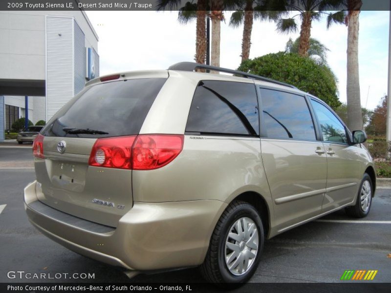 Desert Sand Mica / Taupe 2009 Toyota Sienna LE